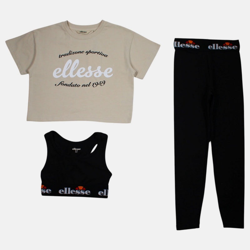Ensemble 3 Pièces Ellesse Fille - Noir