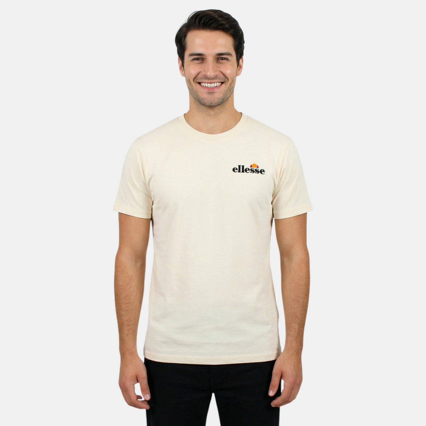 Ellesse Men's Short Sleeve T-Shirt - Ecru