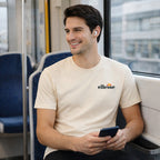 Ellesse Men's Short Sleeve T-Shirt - Ecru
