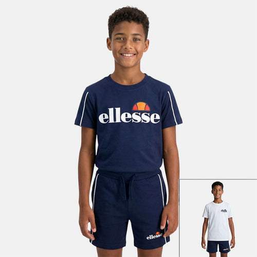 Pack De 2 T-Shirts Et Short Ellesse Garcon - Marine/Blanc
