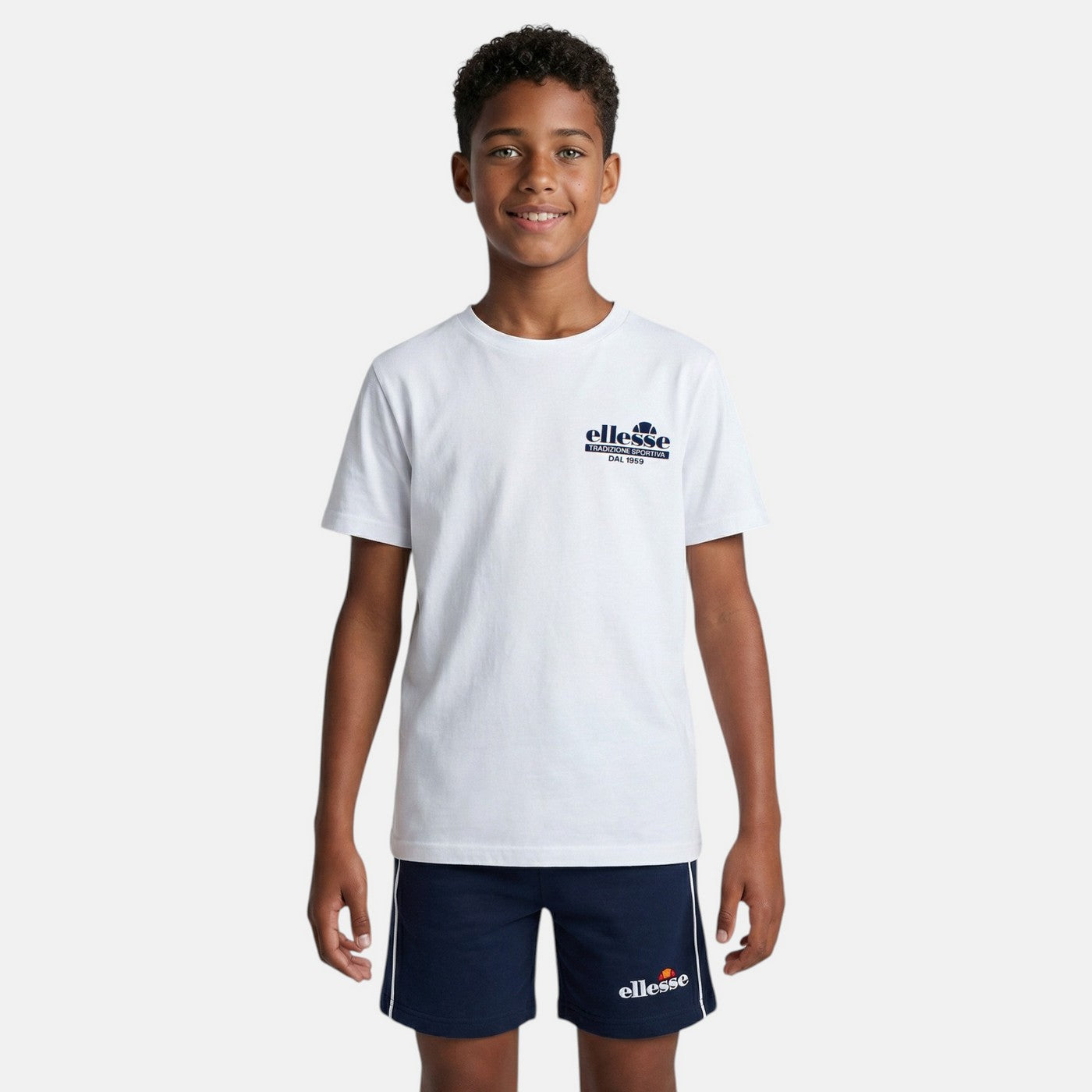 Pack De 2 T-Shirts Et Short Ellesse Garcon - Marine/Blanc