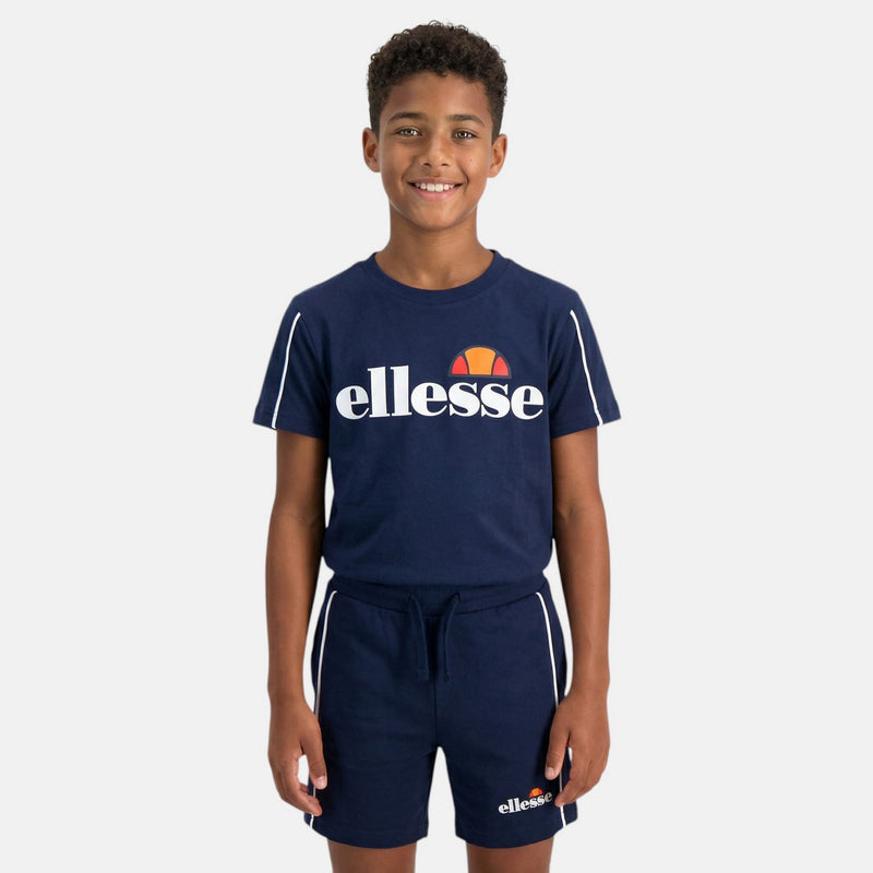 Pack De 2 T-Shirts Et Short Ellesse Garcon - Marine/Blanc