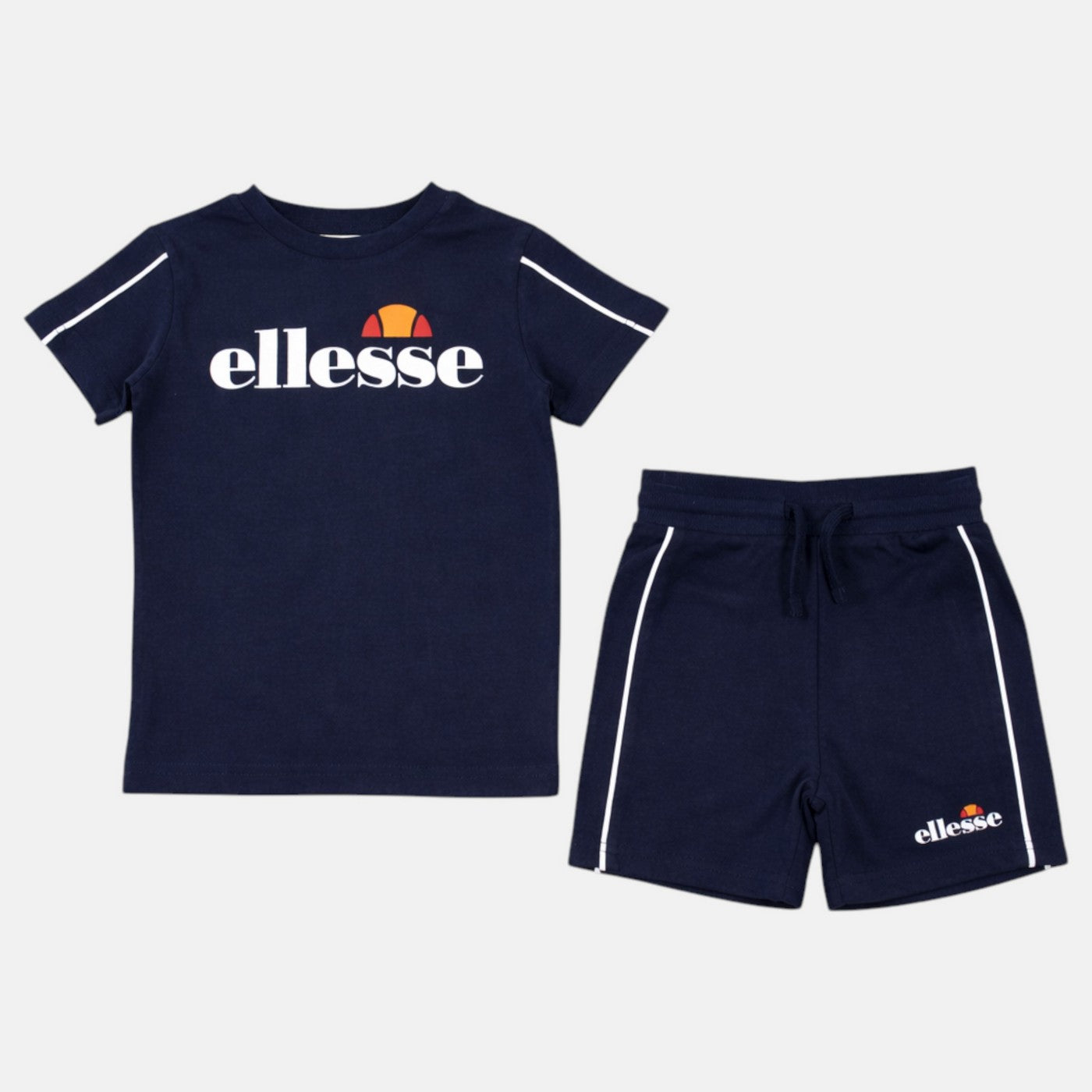 Pack De 2 T-Shirts Et Short Ellesse Garcon - Marine/Blanc