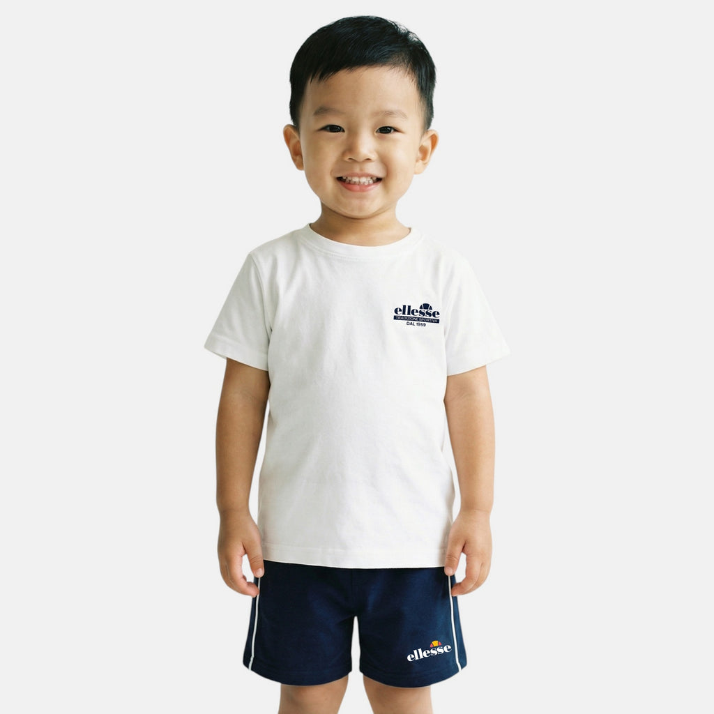Pack De 2 T-Shirts Et Short Ellesse Garcon - Marine/Blanc