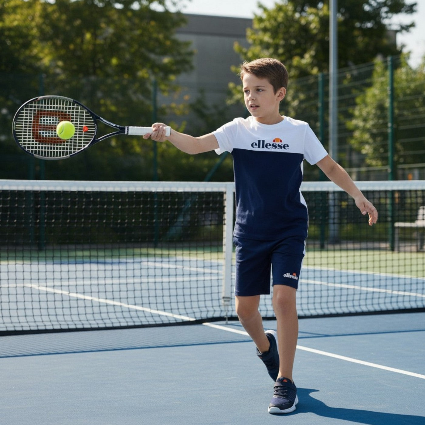 Pack De 2 T-Shirts Et Short Ellesse Garcon - Marine