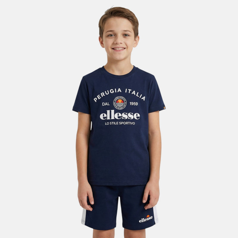 Pack De 2 T-Shirts Et Short Ellesse Garcon - Marine