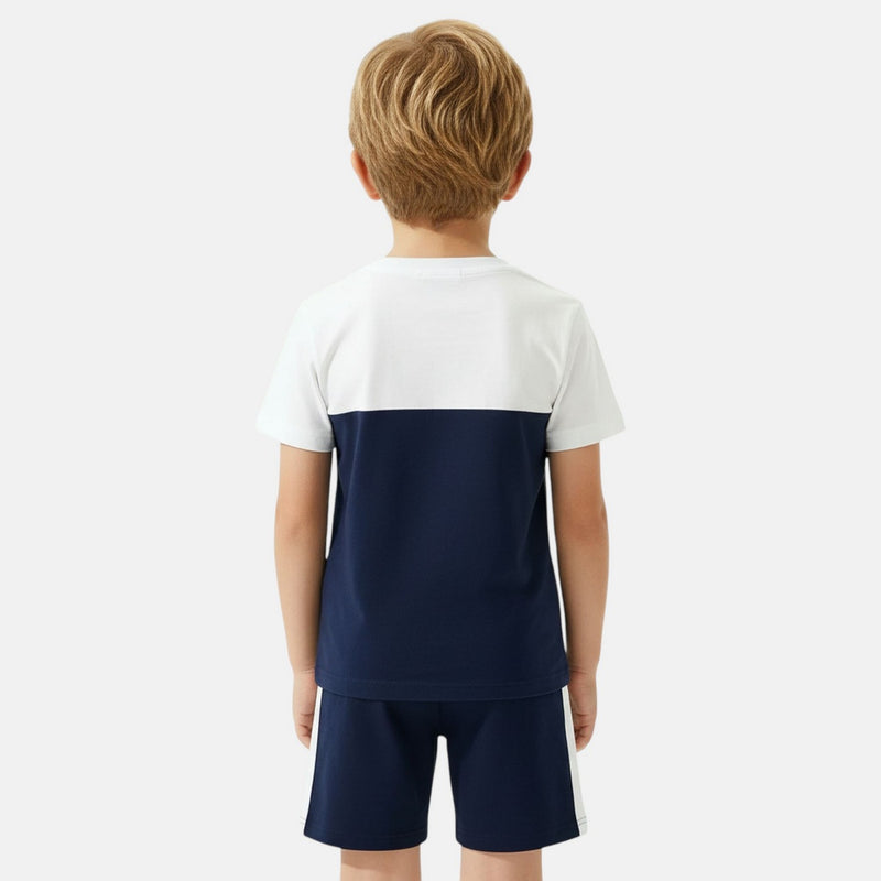 Pack De 2 T-Shirts Et Short Ellesse Garcon - Marine