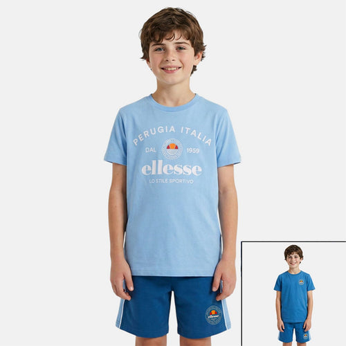 Pack De 2 T-Shirts Et Short Ellesse Garcon - Bleu/Marine