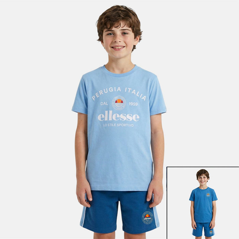 Pack De 2 T-Shirts Et Short Ellesse Garcon - Bleu/Marine