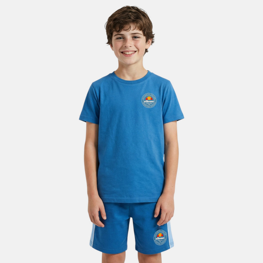 Pack of 2 Ellesse Boys' T-Shirts and Shorts - Blue/Navy