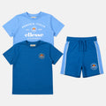 Pack of 2 Ellesse Boys' T-Shirts and Shorts - Blue/Navy
