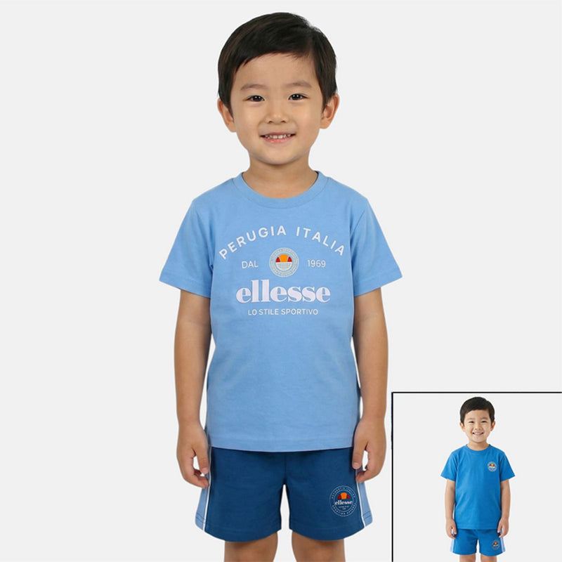 Pack De 2 T-Shirts Et Short Ellesse Garcon - Bleu/Marine