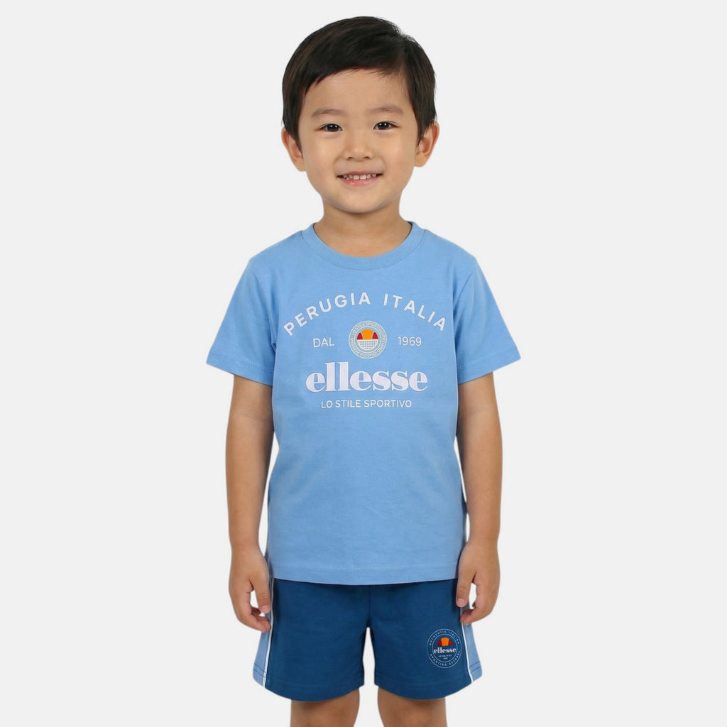 Pack De 2 T-Shirts Et Short Ellesse Garcon - Bleu/Marine