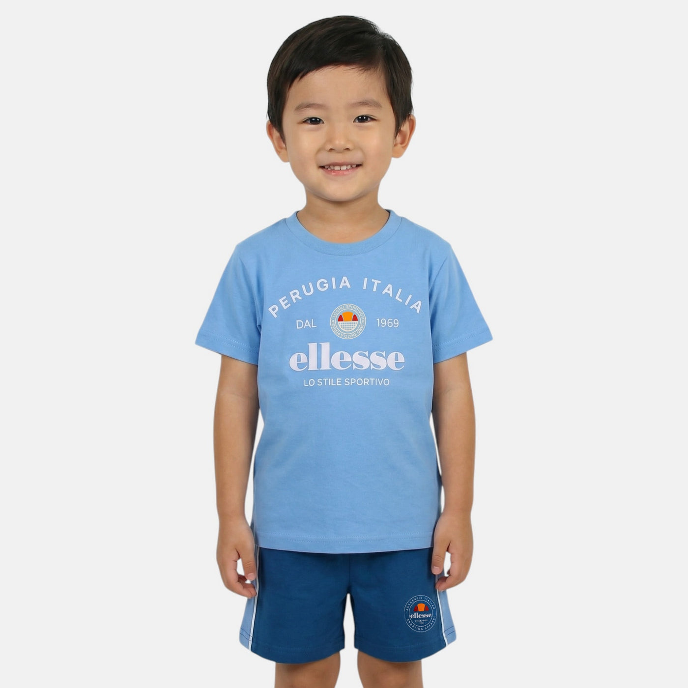 Pack De 2 T-Shirts Et Short Ellesse Garcon - Bleu/Marine