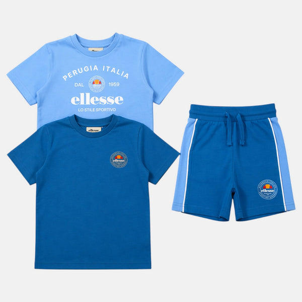 Pack De 2 T-Shirts Et Short Ellesse Garcon - Bleu/Marine