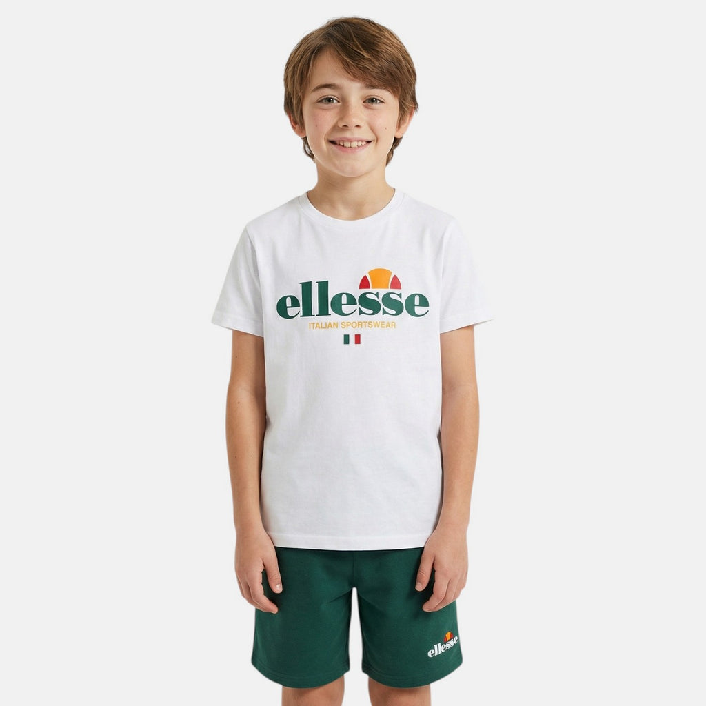 Pack De 2 T-Shirts Et Short Ellesse Garcon - Blanc/Vert