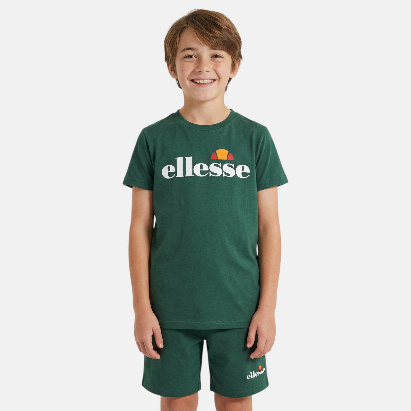 Pack De 2 T-Shirts Et Short Ellesse Garcon - Blanc/Vert