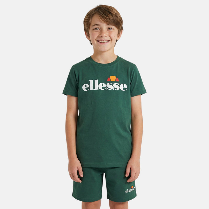 Pack De 2 T-Shirts Et Short Ellesse Garcon - Blanc/Vert