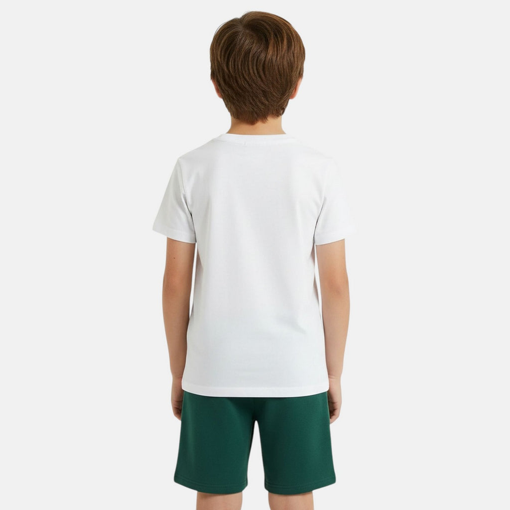 Pack De 2 T-Shirts Et Short Ellesse Garcon - Blanc/Vert