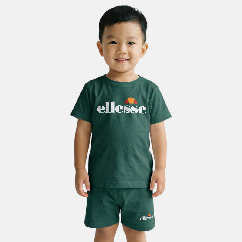 Pack De 2 T-Shirts Et Short Ellesse Garcon - Blanc/Vert