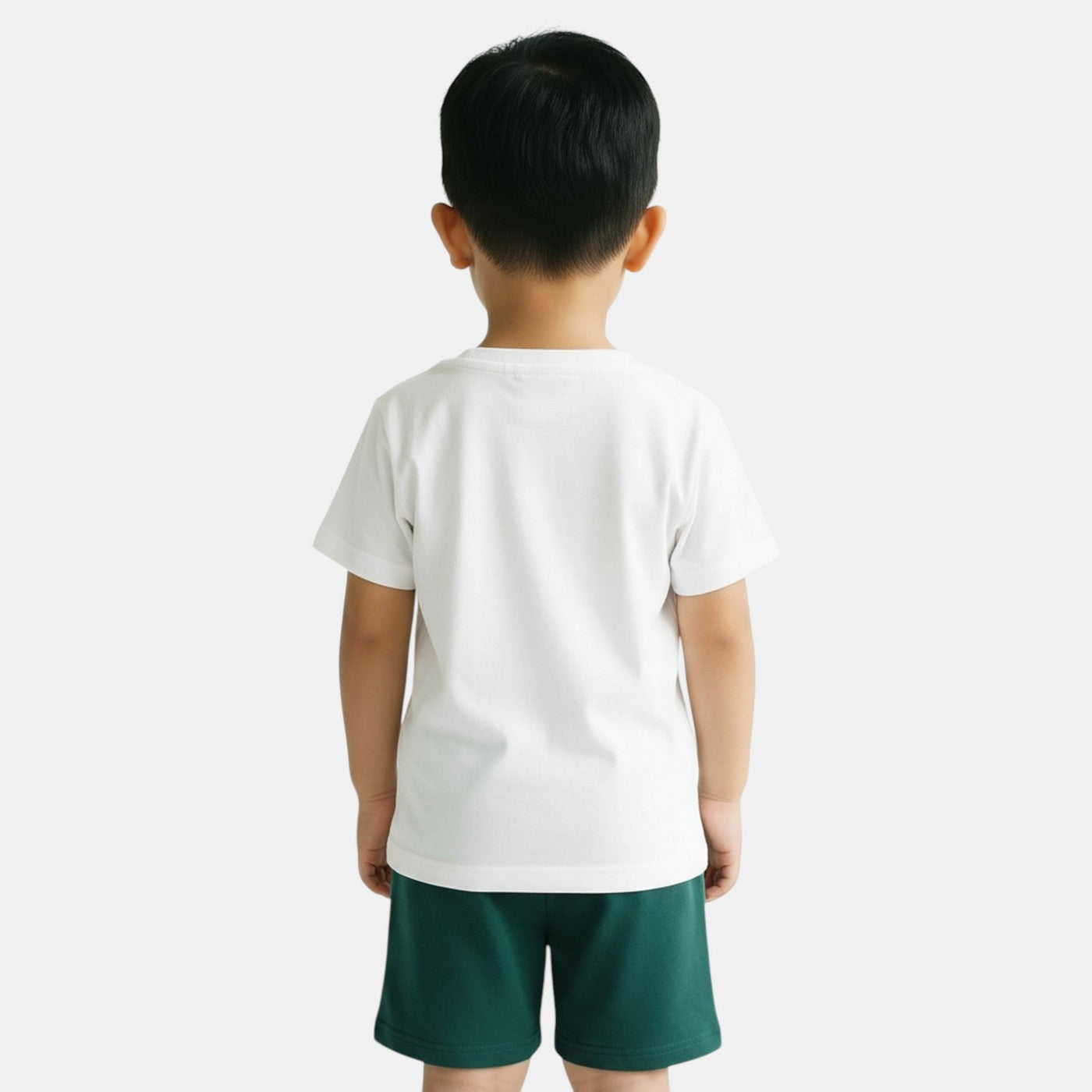 Pack of 2 Ellesse Boys' T-Shirts and Shorts - White/Green