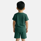 Pack of 2 Ellesse Boys' T-Shirts and Shorts - White/Green