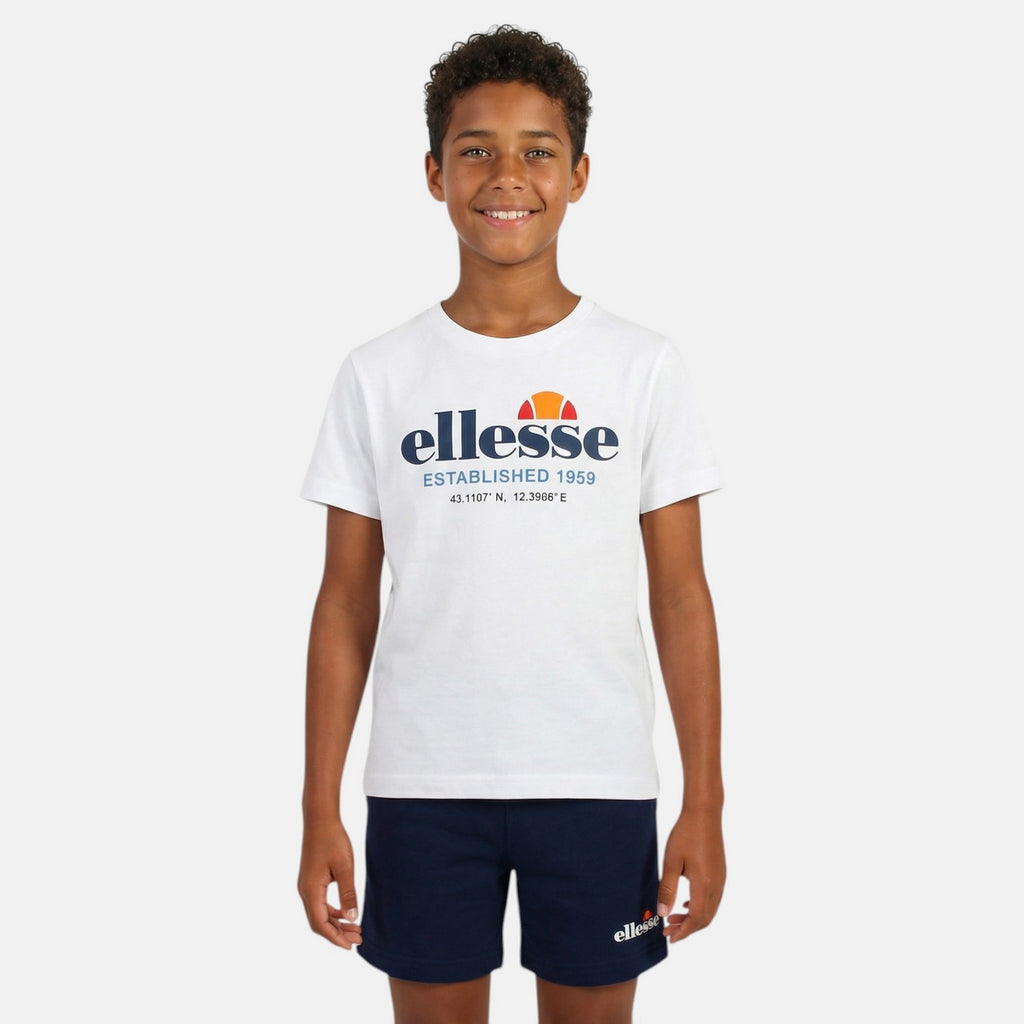Pack de 2 Camisetas y Pantalones Cortos Ellesse Niño Azul/Azul Marino