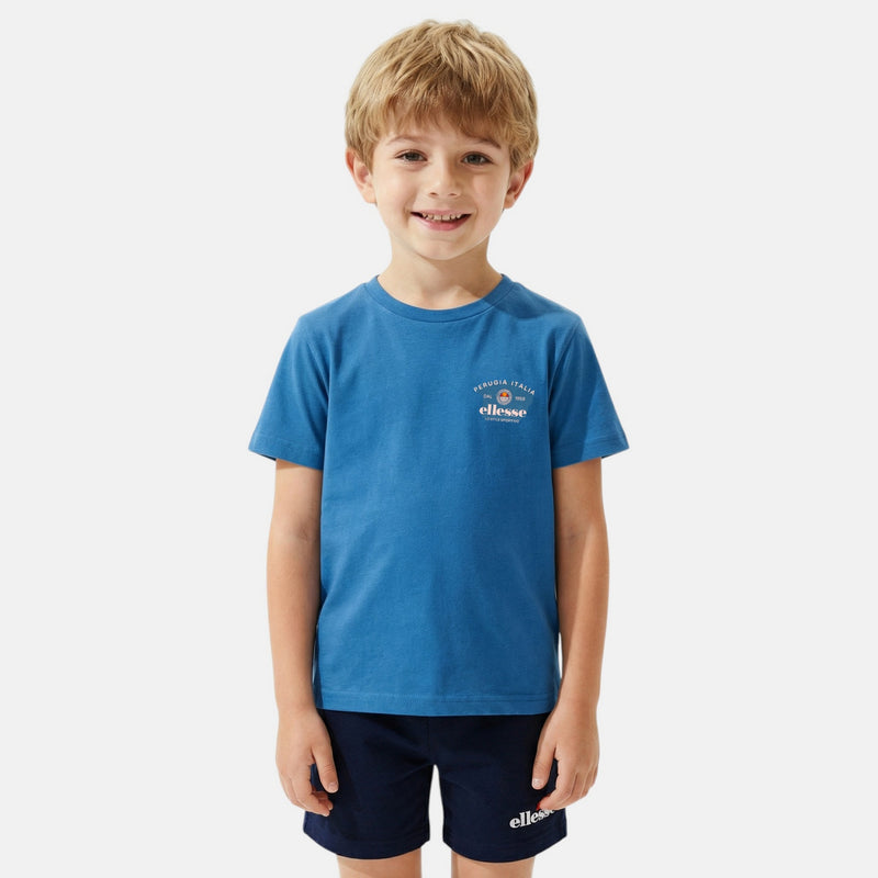 Pack De 2 T-Shirts Et Short Ellesse Garcon - Blanc/Marine