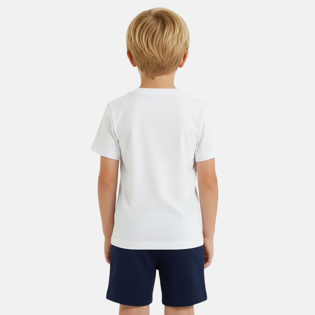 Pack De 2 T-Shirts Et Short Ellesse Garcon - Blanc/Marine