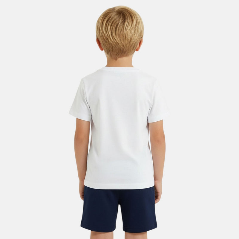 Pack De 2 T-Shirts Et Short Ellesse Garcon - Blanc/Marine