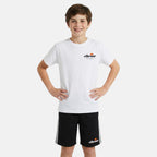 Pack de 2 Camisetas y Pantalones Cortos Ellesse Niño Gris/Blanco