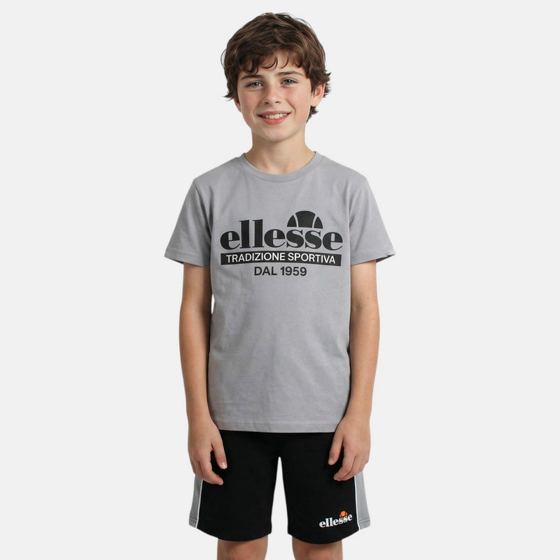 Pack De 2 T-Shirts Et Short Ellesse Garcon - Gris/Blanc