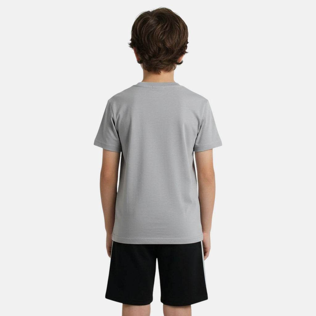Pack de 2 Camisetas y Pantalones Cortos Ellesse Niño Gris/Blanco