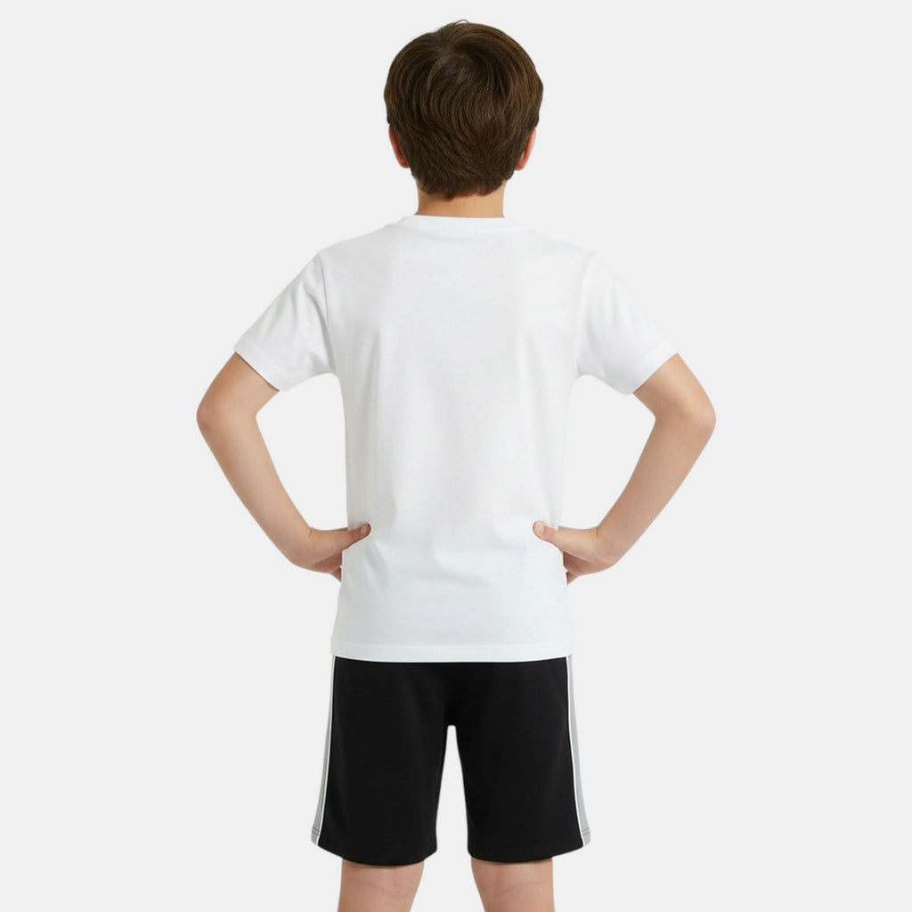 Pack de 2 Camisetas y Pantalones Cortos Ellesse Niño Gris/Blanco