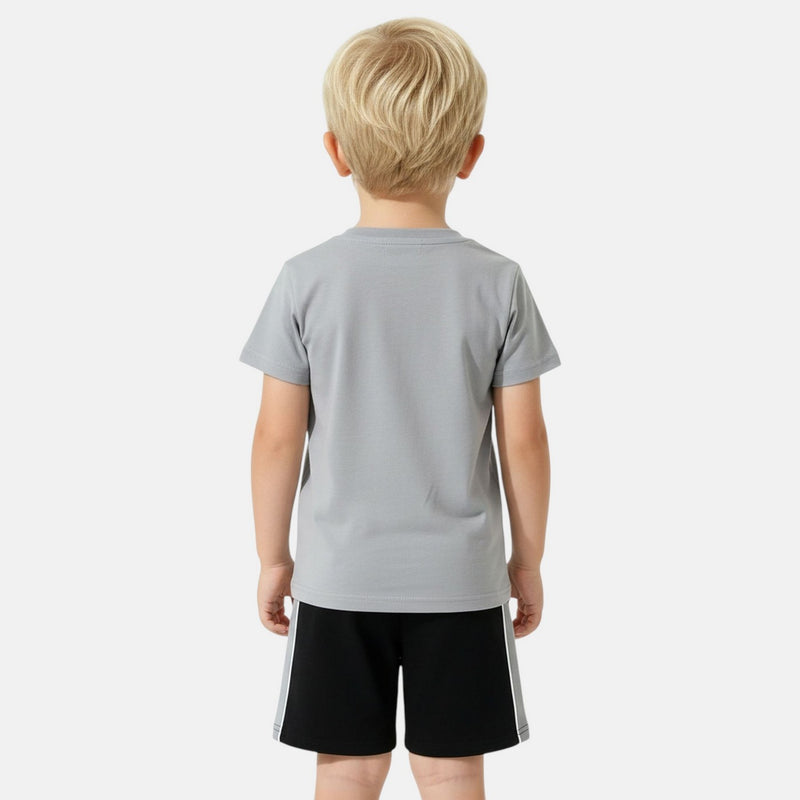 Pack De 2 T-Shirts Et Short Ellesse Garcon - Gris/Blanc