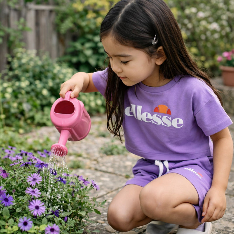 Pack De 2 T-Shirts Et Short Ellesse Fille - Violet/Blanc