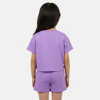 Pack De 2 T-Shirts Et Short Ellesse Fille - Violet/Blanc