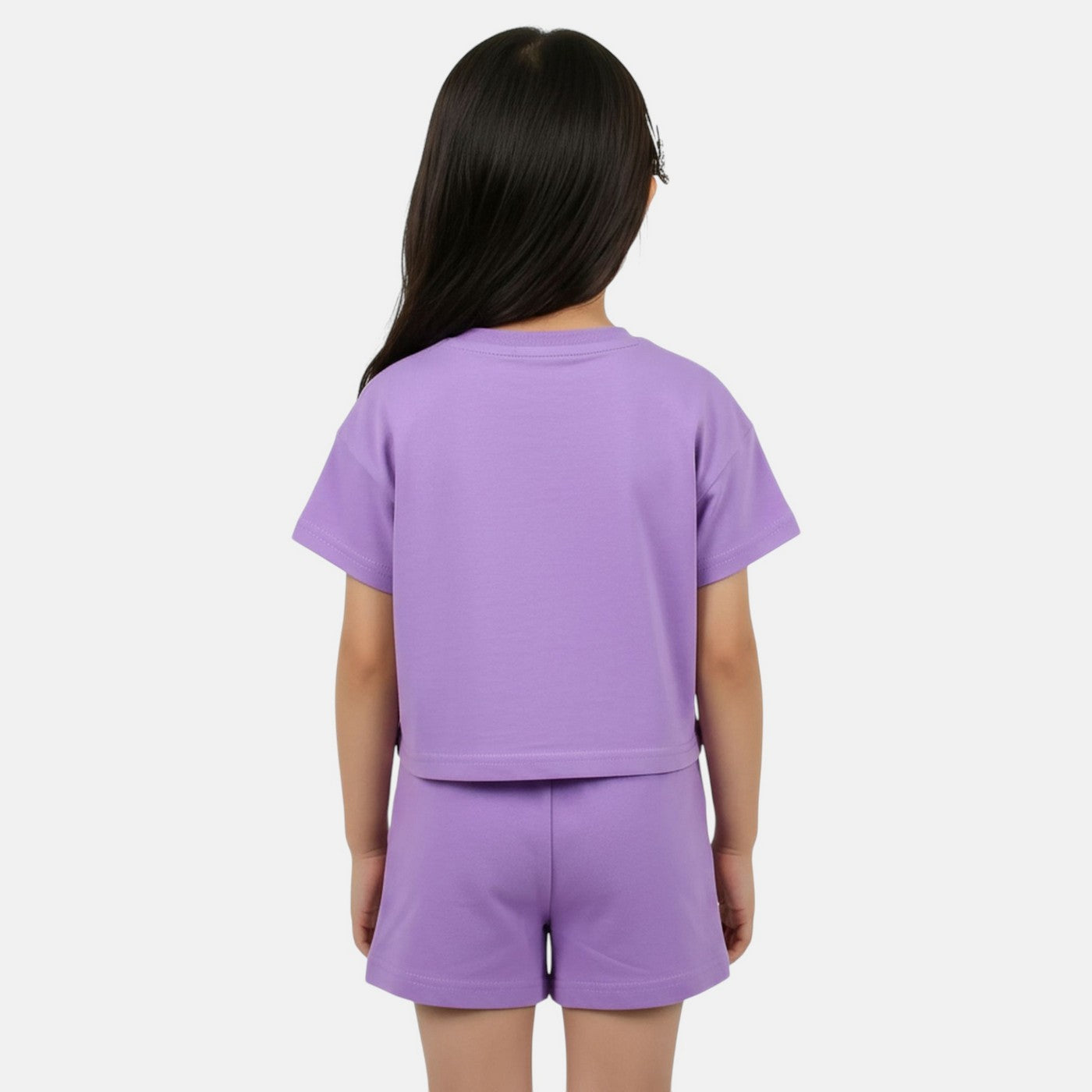 Pack De 2 T-Shirts Et Short Ellesse Fille - Violet/Blanc