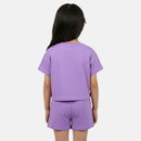 Pack De 2 T-Shirts Et Short Ellesse Fille - Violet/Blanc