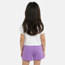 Pack De 2 T-Shirts Et Short Ellesse Fille - Violet/Blanc