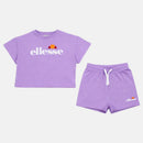 Pack De 2 T-Shirts Et Short Ellesse Fille - Violet/Blanc