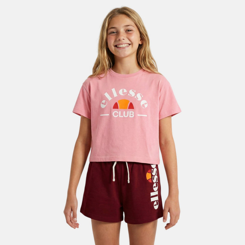 Pack De 2 T-Shirts Et Short Ellesse Fille - Rose/Blanc