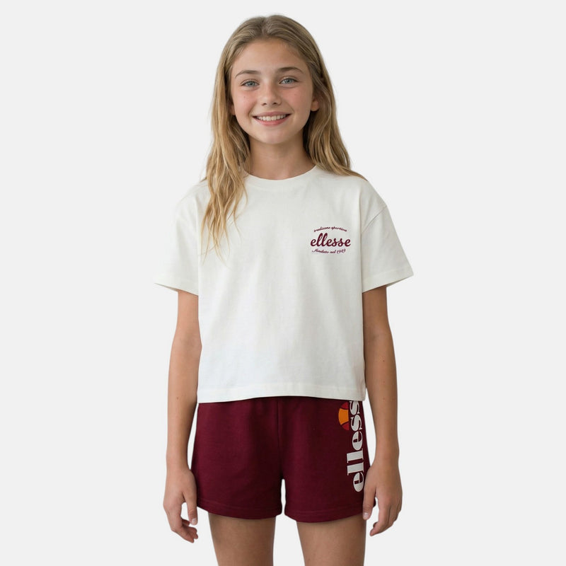 Pack De 2 T-Shirts Et Short Ellesse Fille - Rose/Blanc