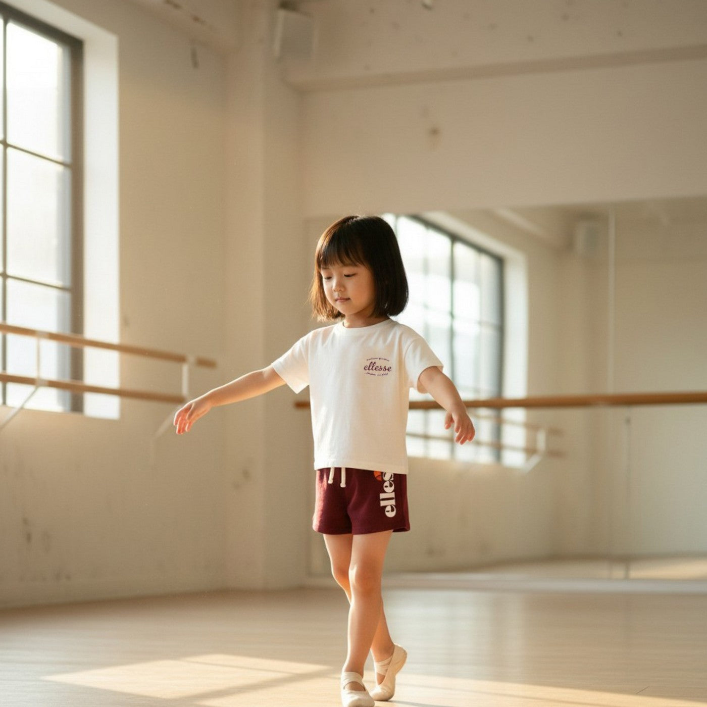 Pack De 2 T-Shirts Et Short Ellesse Fille - Rose/Blanc