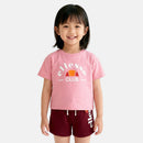 Pack De 2 T-Shirts Et Short Ellesse Fille - Rose/Blanc