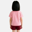 Pack De 2 T-Shirts Et Short Ellesse Fille - Rose/Blanc