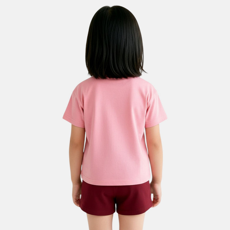 Pack De 2 T-Shirts Et Short Ellesse Fille - Rose/Blanc