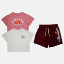 Pack De 2 T-Shirts Et Short Ellesse Fille - Rose/Blanc