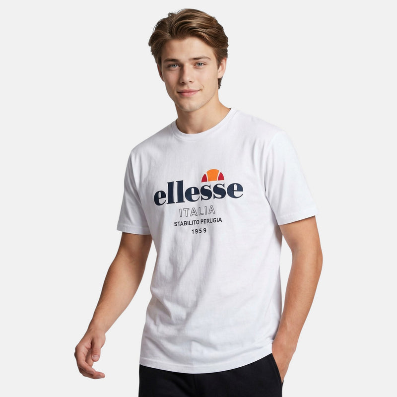 T-Shirt Manches Courtes Ellesse Homme - Blanc