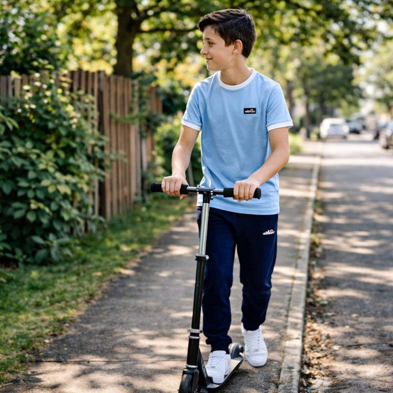 Pack De 2 T-Shirts Et Pantalon De Jogging Ellesse Garcon - Blanc/Bleu